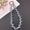 Nuevo Estilo Lujo Ligero Multicolor Estilo Ins Estilo Japonés y Coreano Cristal de Fresa Lágrima Cuentas Colgante Funda de Teléfono Celular Lanyard Colgantes para Llaves