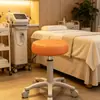 Banco de Beleza com Altura Ajustável, Rodas Giratórias, Banco Móvel para Salões de Beleza, Banco Redondo para Cabeleireiro, Manicure e Massagem