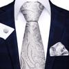 Gravata masculina formal de poliéster para negócios, gravata para noivo, casamento, listrada festiva, 8 cm, em estoque, atacado, três peças