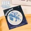 Lindas Notas Post-It de Planetas Notas de Mensajes Pegatinas de Aspecto de Alta Calidad Tierra Redonda Luna Pegatinas N Veces para Estudiantes