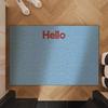 Felpudo de Entrada de Bucle de Seda de PVC de Color Sólido Simple, Felpudo Personalizable para Recibidor que Elimina el Polvo, Felpudo Moderno para el Piso del Hogar