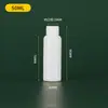 Garrafa Plástica Branca de PE com Boca Pequena, Garrafa Estreita Selável, Garrafa Dosadora de Líquidos, Frasco para Amostra de Reagentes, Garrafa Dosadora de 10-50 ml