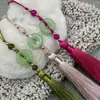 Recordando Xiangfei 12B-7 Hebilla Ping An Borla Antigua Colgante Oreja diy Hecho a Mano Cintura Hanfu Joyería Clásica Cheongsam
