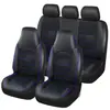 Funda Universal de Cuero PU de Una Pieza para Asientos Delanteros Dobles de Coche para Comercio Exterior, Funda de Cojín de Asiento Popular de Venta Transfronteriza, Adecuada para Todas las Estaciones