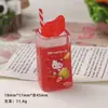 Accesorios de resina para manualidades de dibujos animados: Taza de jugo de gato 3D, botella para beber, pinza para el pelo, hebilla de zapato, llavero, colgante