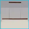 Luminária pendente de restaurante bar com estética de song, ventilador sem pás, mesa de jantar, luz linear minimalista, luminárias para sala de chá em madeira maciça e tecido