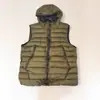 Colete CP de outono e inverno para comércio exterior transfronteiriço com emblema e lentes, colete jaqueta de algodão quente sem mangas folgado com capuz