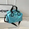 Bolsa de viagem grande capacidade com padrão de losangos para mulheres, leve, de ombro único, de mão, bolsa de academia, mala para viagens de negócios de curta distância, disponível em várias cores