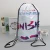 Mochila Transparente Pe Bolso Corsé Mochila de Juguete Mochila de Plástico Almacenamiento con Cordón Bolsa para Ropa Mayoreo