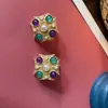 Tribunal Europeu Broche Antigo Barroco Brincos Ouro Fosco Pérola Corsage Brincos de Pino Prata 925 Clipe de Orelha Pino