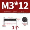 Tornillos de Cabeza Plana Delgada niquelados, de Forma Delgada, de Borde Delgado, Cabeza Plana Grande, Cabeza Plana Negra, Tornillos Phillips, Cabeza Plana M2M3M4M5M6