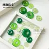 Pingente da Paz em Ágata Hetian Natural Tipo Gelo Calcedônia Calcedônia Verde Verde Óleo Pingente da Paz para Homens e Mulheres Atacado