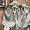 Shorts de Playa para Hombre Verano Delgados Estilo Americano Ropa Exterior Pantalones Deportivos Frescos Talla Grande Sueltos Casuales Pantalones Largos de Cinco Puntos