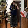 Jeans de Trabajo Camuflaje Retro Americano para Mujer, Nuevo Diseño Primavera 2026, Elegantes Pantalones Curvos de Pierna Ancha