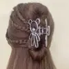 Coreia do Sul clipe de metal oco de urso feminino irregular simples para parte de trás da cabeça clipe de tubarão online clipe de cabelo grande de verão