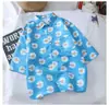Camisa Hawaiana de Flores de Playa de Manga Corta para Hombre Holgada cec Super Fuego Estilo Puerto Retro Chaqueta Camisa Ropa de Hombre