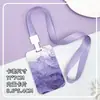 Titular de Tarjeta Deslizante de Moda Insignia Estudiantil Abs Tarjeta de Campus Bolsa para Tarjeta de Comida Cubierta Protectora Anti-Pérdida para Identificación Venta al por Mayor para Hombres y Mujeres