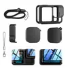 Aplicável ao Conjunto de Silicone GoPro13 Película Temperada Tampa Lateral de Carregamento da Bateria Tampa da Lente Acessórios de Proteção da Amazon Transfronteiriços