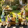 Adornos de Jardín de Animales Simulados, Patos de Dibujos Animados, Decoraciones para Patio, Manualidades de Jardinería Creativas Realistas para Exteriores, Transfronterizo