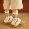 Meias Peludas para Mulheres, Meias Grossas de Outono e Inverno, Meias Grossas Aquecidas de Lã Australiana para Chão em Casa, Meias para Gestantes, Meias de Dormir de Inverno