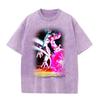 Verano Nueva Camiseta de Manga Corta Estampado de Dibujos Animados Viejo Dragon Ball Bidimensional para Hombre y Mujer Top Casual