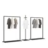 Estante de Ropa Simple de Hierro Exhibidor para Tienda de Ropa de Hombre y Mujer Colgador Colgante de Piso Estante Lateral para Colgar Ropa