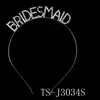 Accesorios para el cabello con elemento de letra de moda europea y americana, diadema para novia y dama de honor, pasador de strass, tocado para fiesta navideña, fiesta de cumpleaños