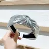 Faixa de Cabeça com Cabeça a Laser Estilo Coreano Acessórios de Cabelo Brilhantes em Gradiente Europeu e Americano Projetados Especialmente para Comércio Exterior Transfronteiriço Amazon Nova Fonte Gradiente Arco-Íris