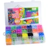 40 2500 pulsera de goma arcoíris para hacer tú mismo para niños, pulsera de goma tejida de color, juguete educativo para niños