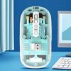 Mouse sem fio magnético transparente de alto valor de cor, três modos, baixo consumo, retorno para a área de trabalho com um clique, carregamento Tipo-C, mouse elétrico