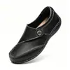 Suministro exclusivo transfronterizo para Amazon: Zapatos de mujer de cuero genuino con suelas suaves, antideslizantes, planos, estilo casual, diseñados para mujeres de mediana edad y mayores, para exportación