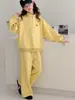 Roupas Esportivas para Meninas 2026 Outono Novidades Conjunto de Moletom com Zíper Meio e Calça Esportiva Roupas de Outono para Crianças Conjunto de Duas Peças