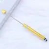 Caneta com Contas para Tela Sensível ao Toque Bobina Única DIY Feita à Mão Caneta Esferográfica Multicolorida Caneta de Assinatura com Contas Educacional para Negócios Atacado em Estoque