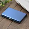 Soporte para tarjetas de acero inoxidable metálico simple caja de tarjetas soporte para tarjetas antirrobo libro de tarjetas de visita Bolsa para certificados estilo Primavera Nuevo Chanel