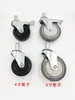Accesorios para estanterías de malla de alambre cromada, clips de metal y plástico, sujetadores, ruedas universales, cadena antiestática, asa, pasamanos, reposapiés