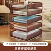 Estanterías de almacenamiento por tema, estanterías de escritorio, organizadores de escritorio para dormitorios estudiantiles, expositores de libros de varios niveles, organizadores de archivos para escritorio de oficina