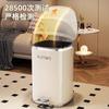 Papelera de Alta Gama para Sala de Estar, Modelo Nuevo para Uso Doméstico, Adecuada para Sala de Estar, Dormitorio y Cocina, con Pedal, Tapa, Gran Capacidad, Papelera Galvanizada de Lujo Ligero