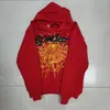 Modelo Nuevo 2026 en Stock Venta Caliente en Amazon Original Sp5Der Sudadera de Peso Pesado 450g con Telaraña para Hombre con Forro de Felpa