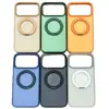 Suporte Giratório 360 com Toque de Pele para iPhone 18 Pro Max Apple 17 Capa de Telefone Magnética de Acrílico 15 Pro