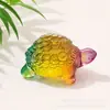 Nueva Tortuga de Dinero de Cristal, Tortuga que Devuelve Dinero, Tortuga de la Fortuna con Dorso de Moneda de Cobre, Decoración de Escritorio, Adorno de Tortuga de Dinero de Vidrio