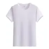 Ropa de chef de comedor camiseta de manga corta con cuello redondo para camarero modal color ropa de trabajo logo impreso camisa cultural publicitaria