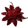 Tecido Elegante Retro Strass Quente Franja de Pena Rosa Grampo de Cabelo DIY Feito à Mão Acessórios para Cabeça Roupas Acessórios