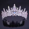Corona de novia tocado de boda europeo y americano transfronterizo Amazon cumpleaños adulto ceremonia actuación cena corona de cristal