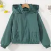 Jaquetas Novas Estilo Primavera e Outono para Meninos com Capuz e Zíper, Roupas Infantis Estilo Esportivo e Casual da Moda Atacado