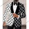 Jaqueta de Terno Masculino Moda Primavera e Outono Estilosa Roupa Ocidental Personalidade Cool Terno Masculino de Botão Único