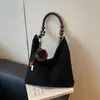 Bolsa de mano grande de textura casual para el día a día, moda, nueva, de piel de ciervo, retro, simple, versátil, bolso de mano, bolso de hombro