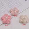 Hecho a mano lana ganchillo lindo pequeño flor pasador japonés siete colores pequeña flor broche ropa decorativa flor de hojaldre accesorios