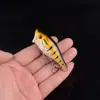 6,5cm 10g Isca artificial Luya pata de onda escalada de onda de onda deitada na superfície da água sistema atingiu o respingo isca de bass Luya cocked