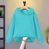 Versión coreana del nuevo suéter con capucha de otoño para niños grandes, suéter con capucha de moda combinable en color sólido simple a la moda.
