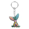Chaveiro de Fabricante Criativo Fofo Desenho Animado Estudante Pingente para Mochila Escolar Pequeno Presente Chaveiro de Sereia Pequeno Presente
